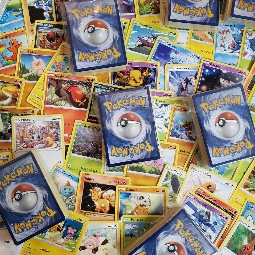 Pokemon Mystery TCG 75 Card Ultra Rare, Holo Rare, Reverse Holo, Trainers, Commo